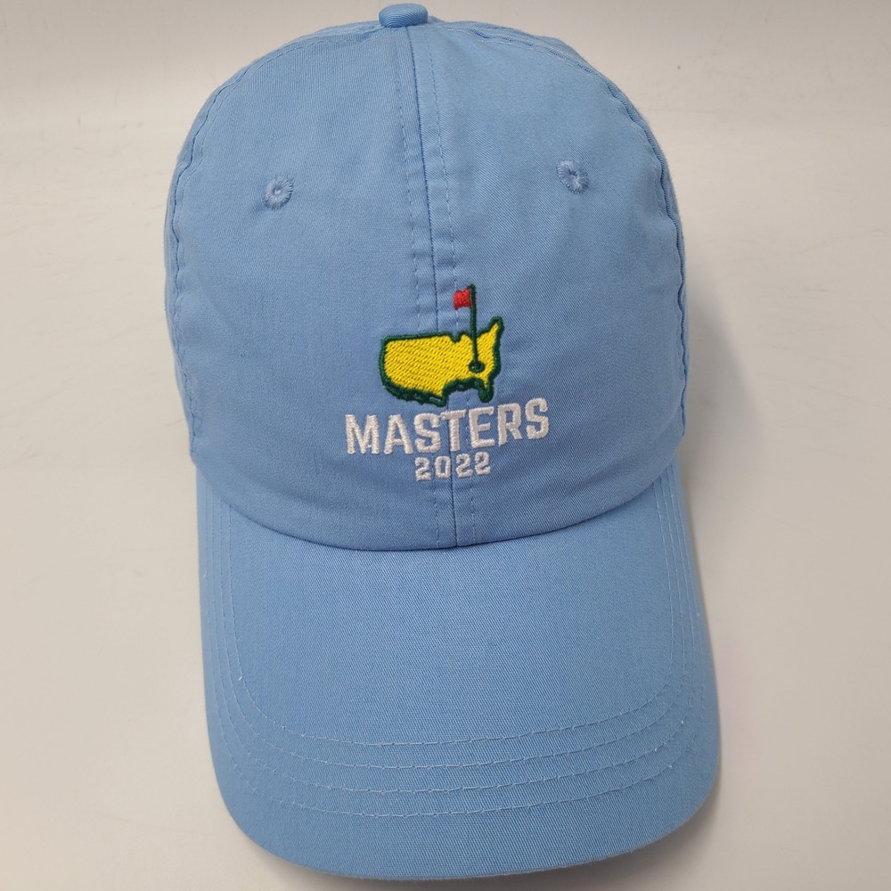 Masters Hat Adjustable Ahead Blue White Yellow Golf 2022 Logo Casual Cotton Men